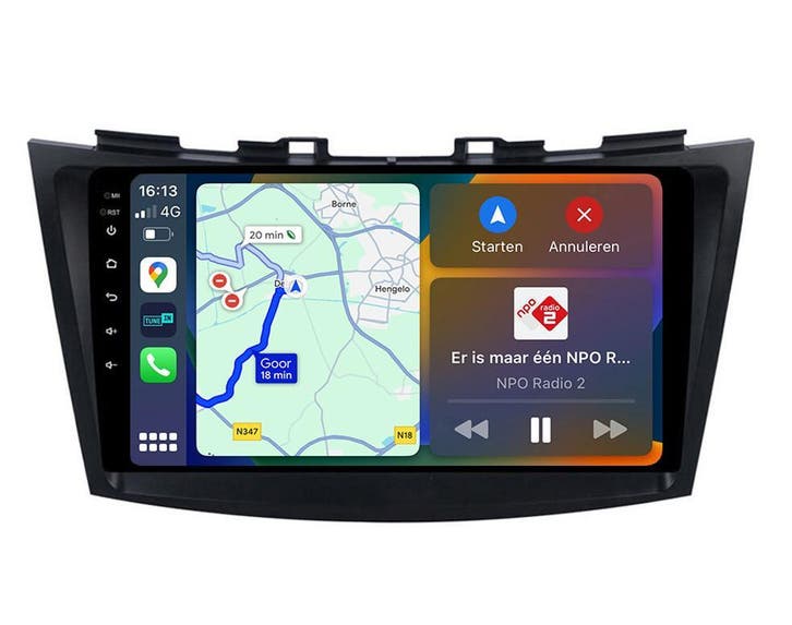 Suzuki Swift Navigatie Radio met Apple Carplay Android Auto, Auto diversen, Autoradio's, Nieuw, Ophalen of Verzenden