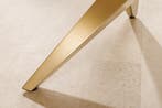 Moderne salontafel ART LIVING 130cm wit marmer keramiek, Huis en Inrichting, Tafels | Salontafels, Ophalen of Verzenden, Nieuw
