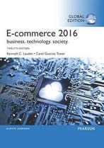 9781292109961 E-Commerce 2016 | Tweedehands, Boeken, Verzenden, Zo goed als nieuw, Kenneth Laudon