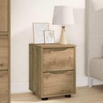 Nachtkastje Artisan Eiken 30,5 x 30 x 43 cm Bewerkt hout, Verzenden, Nieuw