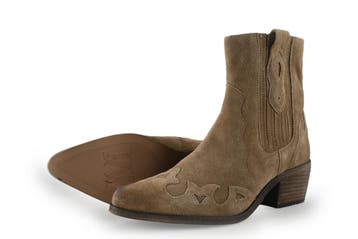 Manfield Cowboy laarzen in maat 38 Beige, Verzenden, Beige, Zo goed als nieuw, Manfield