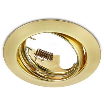 GU10 Inbouwspot Set - Mat Goud - Inbouw Rond - Kantelbaar -, Ophalen of Verzenden, Nieuw, Overige fittingen, Plafondspot of Wandspot