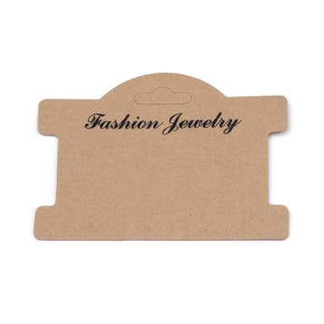 10 x Sieraden kaartjes voor ketting 96 x 75 mm – brown, Ophalen of Verzenden, Nieuw