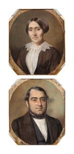 European School (s.1853) - Diptych of nineteenth-century