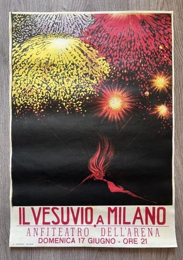 Anonymous - Il Vesuvio a Milano – Anfiteatro dell’Arena –