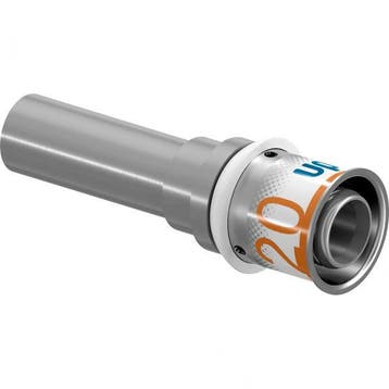 Uponor S-Press Plus perskoppeling Ø20x15 koper vernikkeld, Verzenden, Nieuw