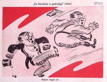 Spotprent over de staatsgreep van Adolf Hitler (lijst optie), Verzenden