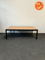 Ahrend salontafel - 120x80x40 - Zwart onderstel - beuken bla, Vergader- of Presentatieruimte, Ophalen of Verzenden, Gebruikt, Tafel
