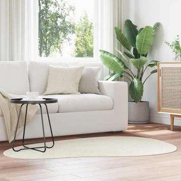 vidaXL Vloerkleden HUARTE Crème 120 x 170 cm Polyester, Verzenden, Nieuw, Crème