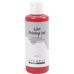 Linoleum Verf, rood, 85 ml/ 1 fles, Hobby en Vrije tijd, Nieuw