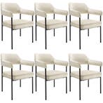 Eetkamerstoel Doé, gestoffeerd, stalen poten - Fluweellook o, Verzenden, Nieuw