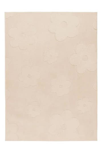 Kindervloerkleed | Bambi | Bloemen | Beige | 120x170 cm, Verzenden, Nieuw