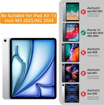 Ipad cover air 13 2024 - retourdeal 46% korting, Computers en Software, 13 inch of meer, Nieuw, Bescherming voor- en achterkant