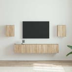 vidaXL TV Wandkast 2 pcs Sonoma 30 x 31 x 40 cm Bewerkt hout, Huis en Inrichting, Kasten | Televisiemeubels, Minder dan 50 cm