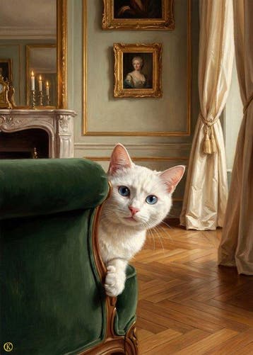 Kleury.art - [XL Canvas] The Secret of the Salon” by