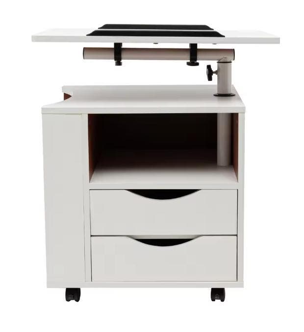 3-in-1 Bedtafel – Verstelbare Bijzettafel met Boekenrek, Huis en Inrichting, Kasten | Boekenkasten, Nieuw, Verzenden