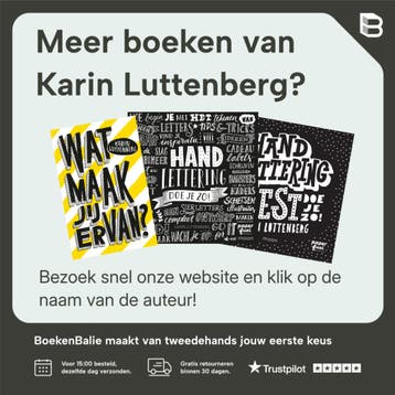 Werkboek handlettering doe je zo! - Karin Luttenberg, Verzenden, Zo goed als nieuw, Karin Luttenberg