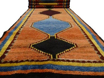 Gabbeh - Gereinigd - Loper - 385 cm - 100 cm, Nieuw