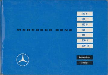 1958 Mercedes Benz Onderhoudsboekje Nederlands, Auto diversen, Verzenden