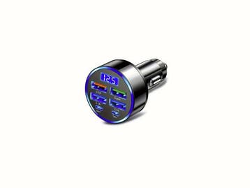 Veiling - Auto oplader - 6 poorten - USB en USB C, Nieuw