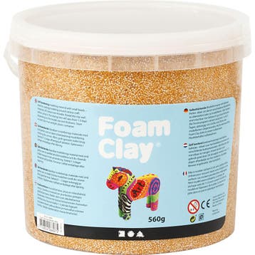 Foam Clay®, metallic, goud, 560 gr/ 1 emmer, Hobby en Vrije tijd, Knutselen, Nieuw