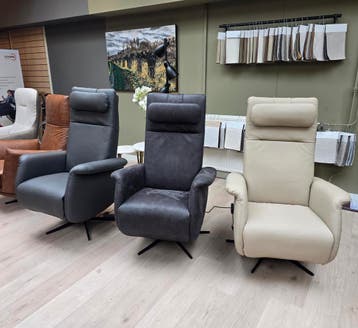 Sta op stoel - relaxfauteuil Comfora Frank 3 motoren leer, Minder dan 50 cm, Minder dan 75 cm, Metaal, Nieuw