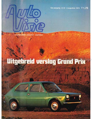 1973 AUTOVISIE MAGAZINE 31 NEDERLANDS, Nieuw, Author