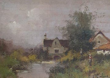 Eugène Galien-Laloue (1854-1941) - Le moulin à eau
