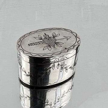 Doos - geparfumeerde azijn, parfum - .800 zilver - Parijs