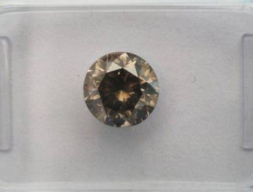 1 pcs Diamant (Natuurlijk gekleurd) - 1.39 ct - Rond - Fancy, Nieuw