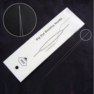 1 x RVS Rijgnaald met zeer groot oog – 57 x 0,3 mm – spl, Ophalen of Verzenden, Nieuw, Kraal