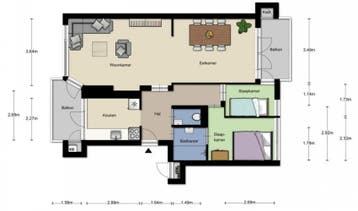 Te Huur 3 Kamer Appartement Willem Barentszweg In Hilversum, Huizen en Kamers, Direct bij eigenaar, Noord-Holland, Hilversum, Appartement