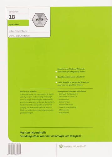 Moderne Wiskunde 1b Havo/vwo Uitwerkingenboek 9789001601041, Boeken, Verzenden, Gelezen, A. Eikelboom