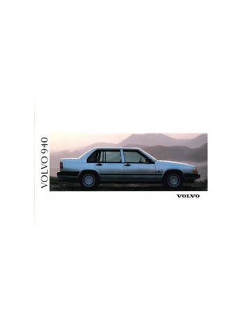 1991 VOLVO 940 BROCHURE NEDERLANDS, Boeken, Nieuw, Volvo, Author