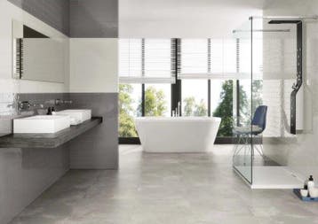 Wandtegel Ragno Viena Antraciet Glans 7,5x30, Nieuw, 20 tot 40 cm, 10 m² of meer, Wandtegels