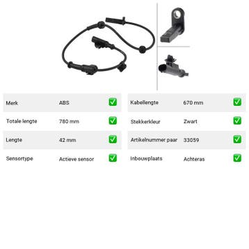 ABS-sensor Achteras MG ZS 180 (2001-2005), Verzenden, Nieuw, MG