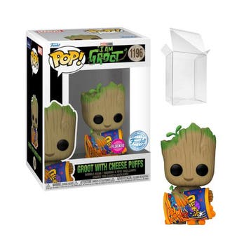 Funko Pop  I Am Groot 2022  Groot with Cheese Puffs Flocked, Verzamelen, Verzenden, Nieuw