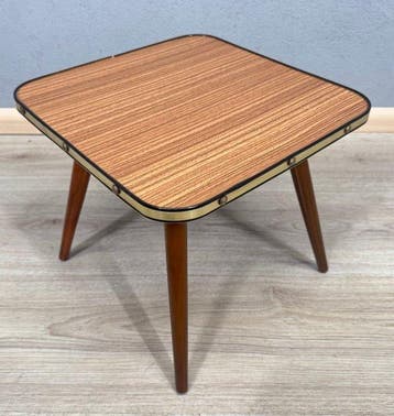Bijzettafel - Hout, Metaal - Formica bijzettafel