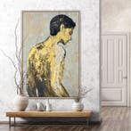 Ester Reut - The Gold Man XXL, Antiek en Kunst, Kunst | Schilderijen | Modern