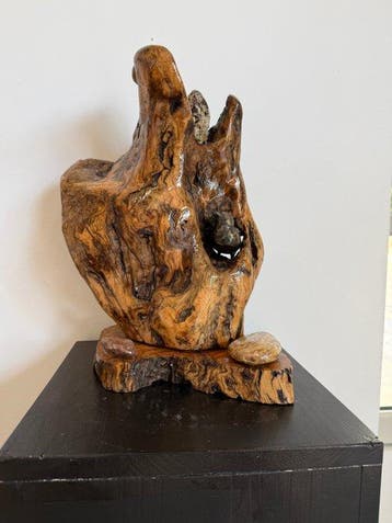 Snijwerk, le veilleur - 40 cm - Olive