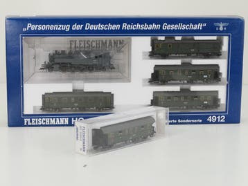 Schaal H0 Fleischmann NEW OLD STOCK COMPLETE SET 4912 en..., Gelijkstroom, Fleischmann, Overige typen, Nieuw