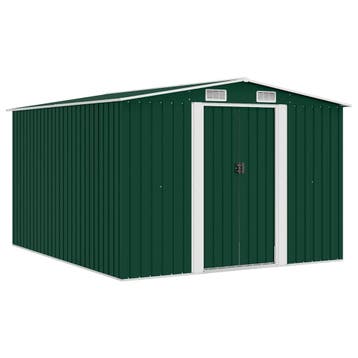 vidaXL Tuinschuur 257x298x178 cm metaal groen, Tuin en Terras, Tuinhuizen, Verzenden, Nieuw