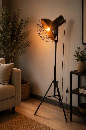 Staande lamp - Metaal - Driepoots