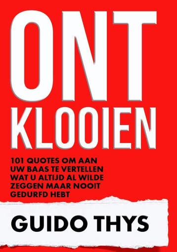 Ontklooien - Guido Thys 9789082028294, Verzenden, Zo goed als nieuw, Guido Thys