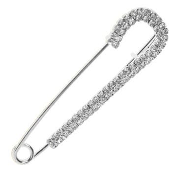 Fako Bijoux - Sierspeld / Sjaalspeld - Kristal Strip - 76mm, Verzenden, Nieuw