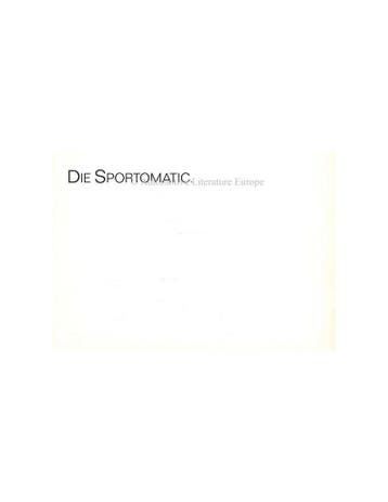 1970 PORSCHE 911S SPORTOMATIC BROCHURE DUITS, Nieuw, Porsche, Author