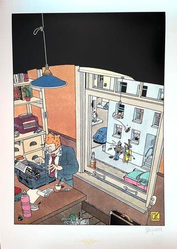 Joost Swarte - De Muziekcriticus - Offset lithograph **