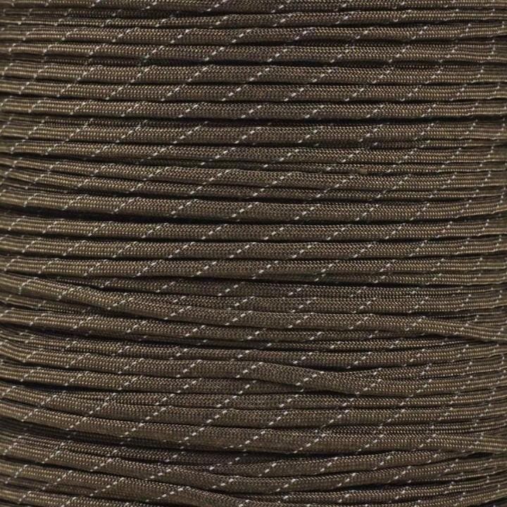 Rol 100 meter - Leger Groen Reflecterend Paracord 550 - #58, Hobby en Vrije tijd, Kralen en Sieraden maken, Draad, Nieuw, Ophalen of Verzenden