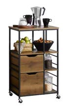 Keukenwagen met 2 Lades & 3 Planken – Verrijdbaar & Sterk, Verzenden, Nieuw