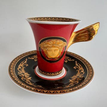 Rosenthal - Versace - Kop en schotel - 0,18 L Kaffeetasse